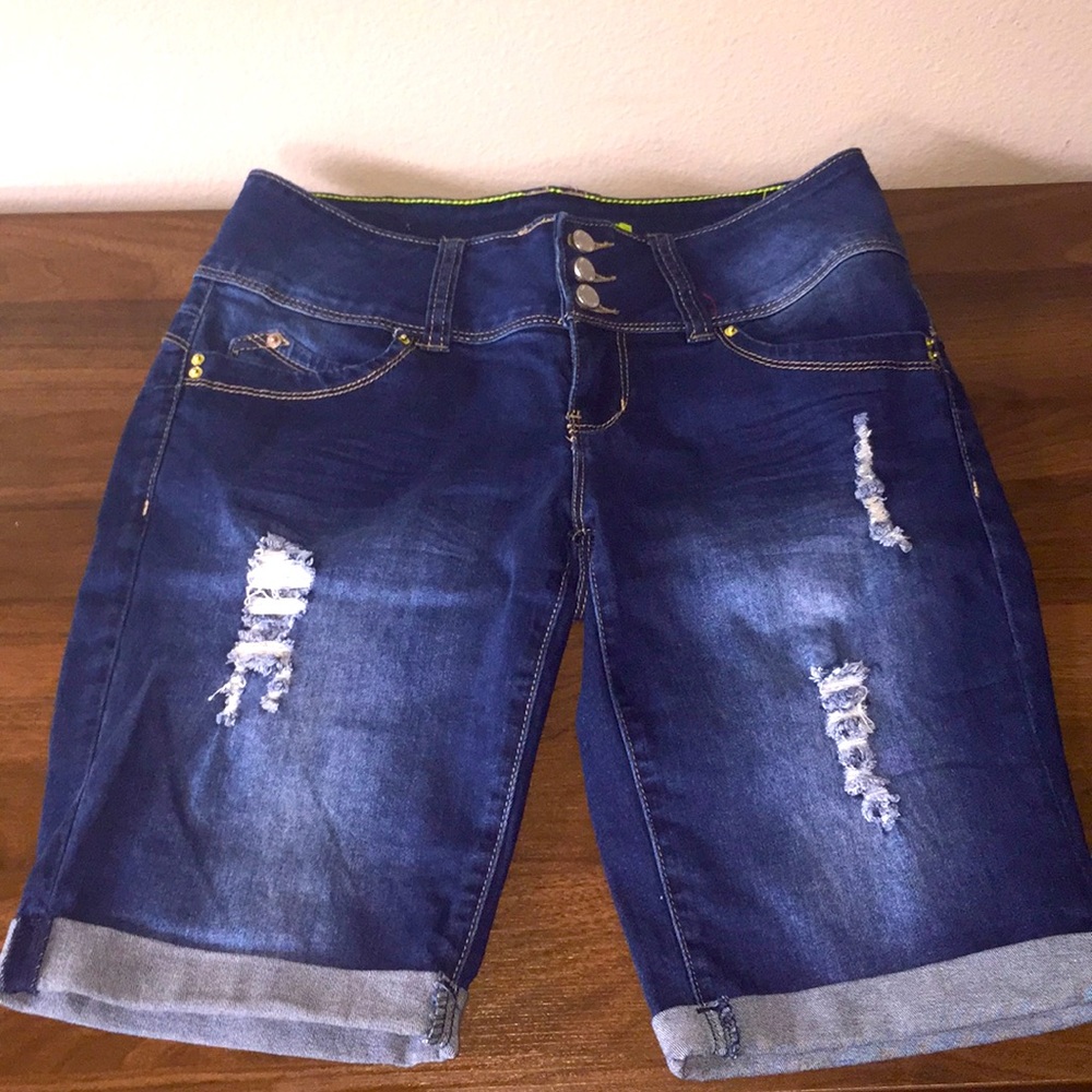 YMI Ripped Jean shorts